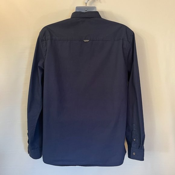 Brunswick Garments Mens Shirt Sz XL Blue Long Sleeve Classic Fit Button up Colla - Picture 8 of 16